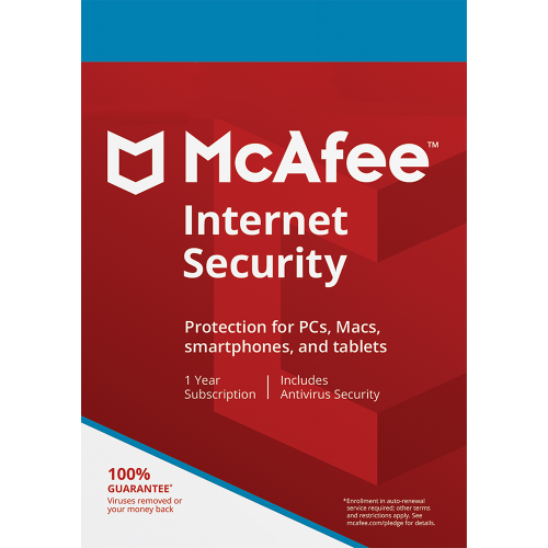 McAfee Internet Security – 1-Year / 5-Device